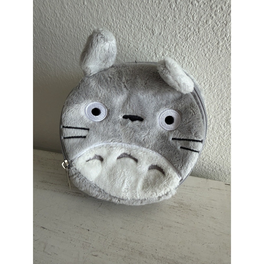 Studio Ghibli My Neighbor Totoro Figural Fuzzy Makeup Bag Lunch Bag‎